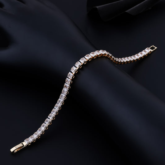 Luxe Radiance Princess Tennis Bracelet