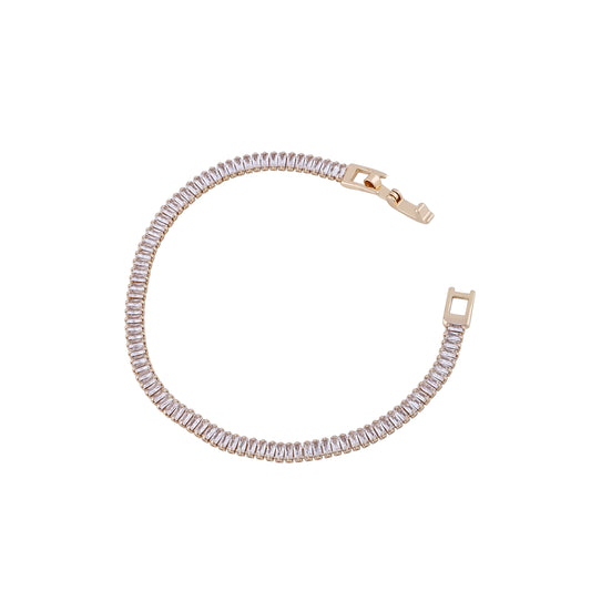 Champagne Gleam Tennis Bracelet