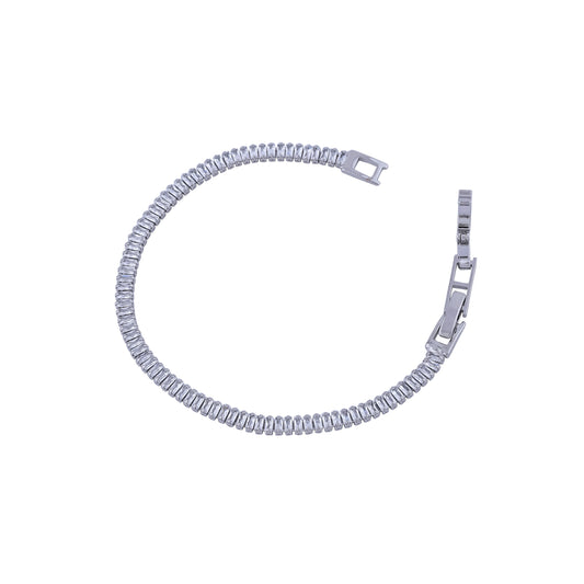 Sleek Frost Tennis Bracelet