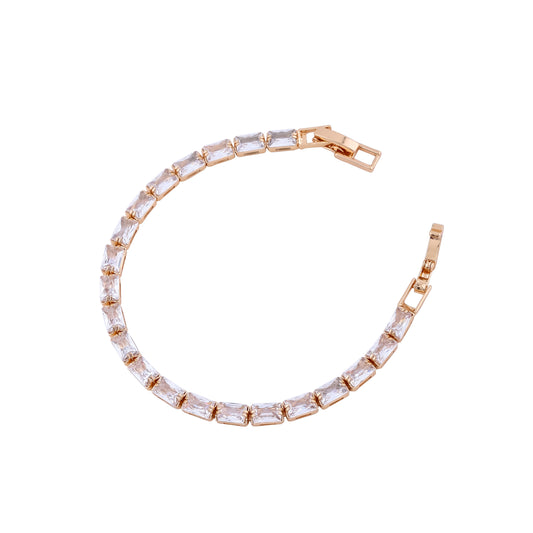 Golden Muse Emerald Tennis Bracelet