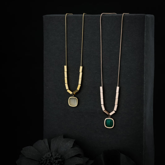 Modern Gemstone Necklace