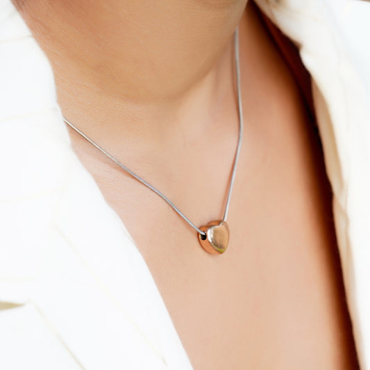 Minimalist Gold Heart Necklace