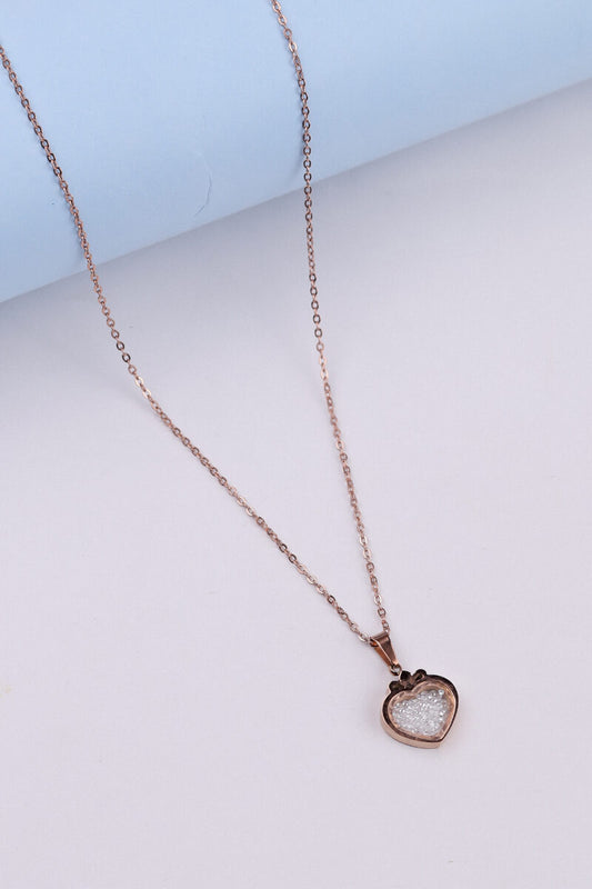 Glittering Heart Necklace