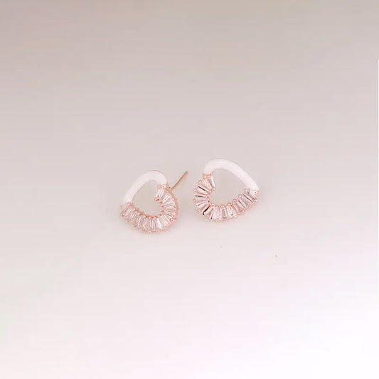 White Accent Earrings