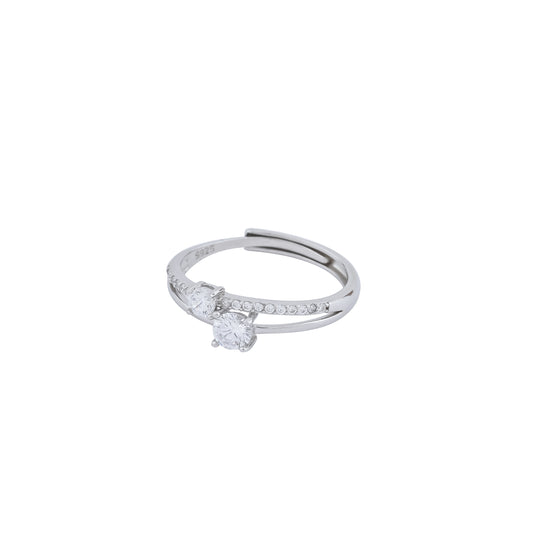 Twin Radiance Zircon Ring