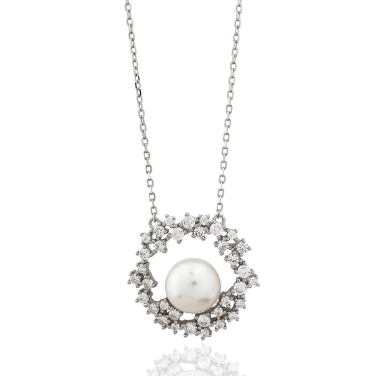 Celestial Pearl Wreath Necklace