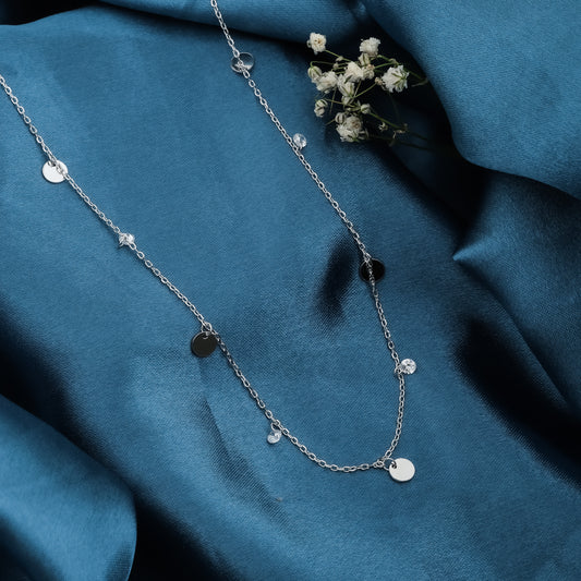 Celeste Coin Drop Necklace