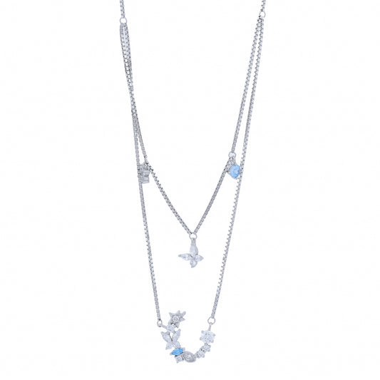 Lunaria Dual Orbit Necklace