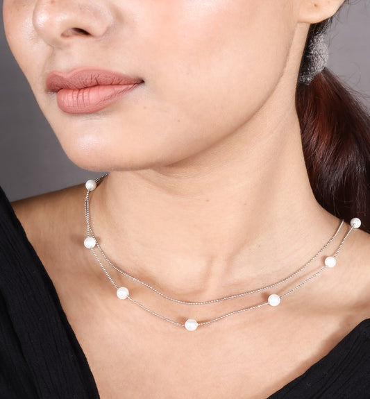 Celeste Whisper Pearl Necklace