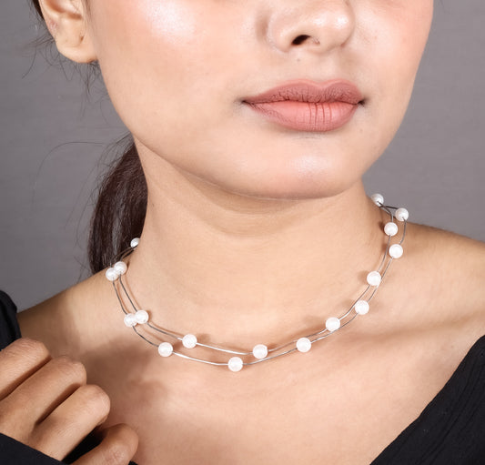 Serene Tides Pearl Necklace