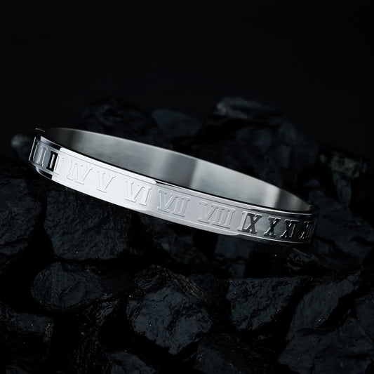 Timeless Roman Bangle - Midnight Black