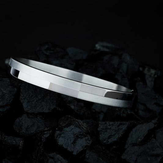 Silver Edge Bangle