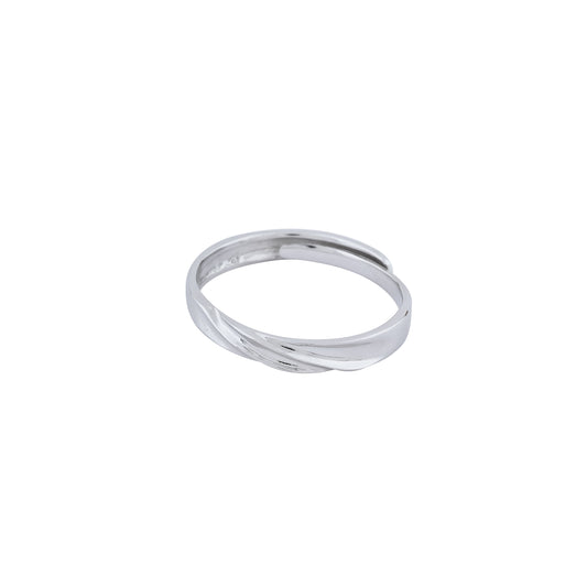 Twisted Elegance Minimalist Band Ring