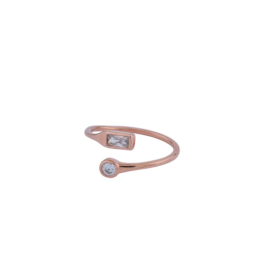 Dual Charm Open Ring