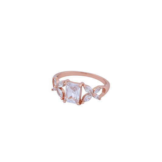 Rose Gold Marquise Cluster Ring
