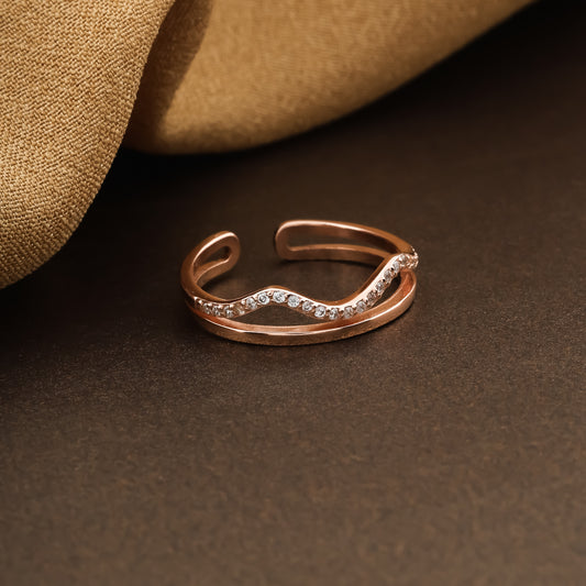 Wave Charm Radiance Ring