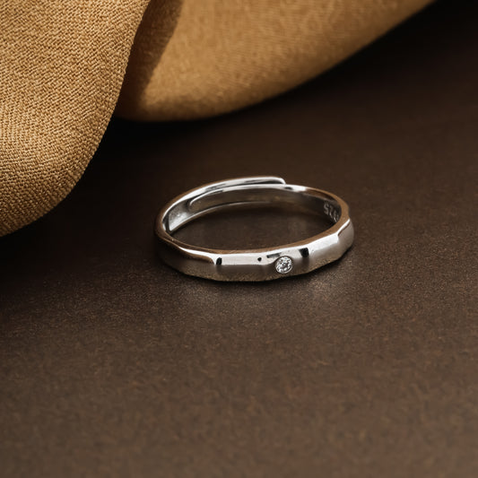 Minimalist Textured Band Ring