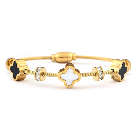 Seraph Clover Cable Bangle