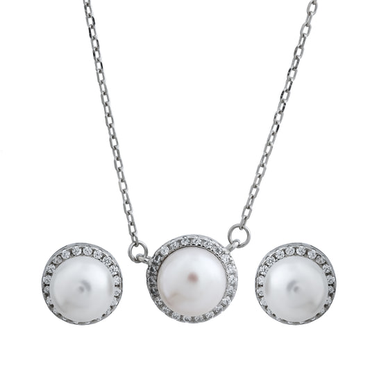 Aurora Pearl Halo Set