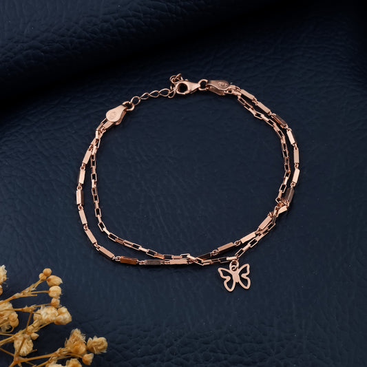 Flutter Gleam Rose Gold Bracelet