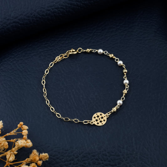 Celestial Pearl Orbit Bracelet