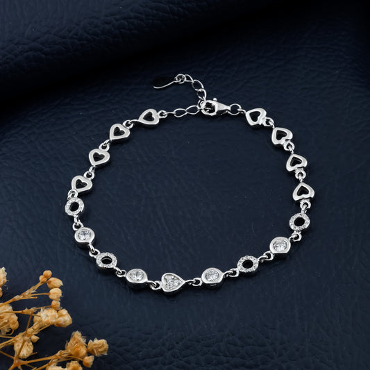 Dainty Hearts & Sparkle Bracelet