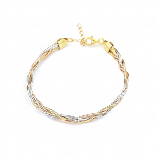 Soleil Twist Tricolor Bracelet