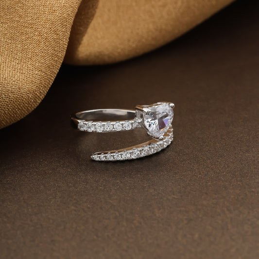 Heart Whisper Adjustable Wrap Ring