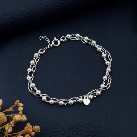 Dainty Dream Pearl Chain Bracelet