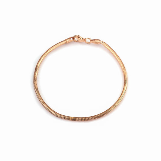 Rosé Sleek Snake Bracelet
