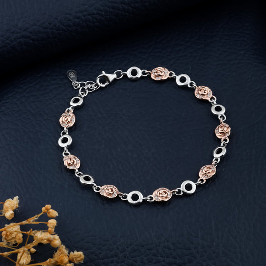 Orbit Glow Dual-Tone Bracelet