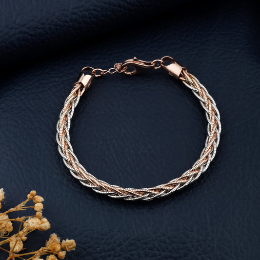 Rosé Luxe Braided Bracelet