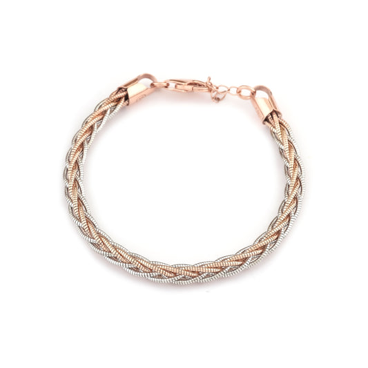 Rosé Luxe Braided Bracelet