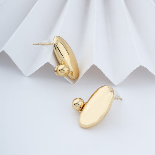 Modern Minimalism: The Elena Gold Studs