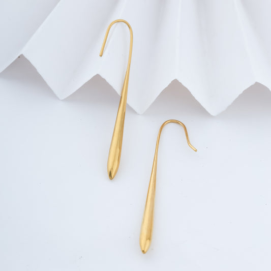 Golden Tear: The Elara Earrings