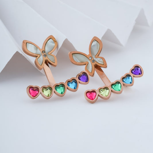 Butterfly Radiance: The Prism Delight Earrings